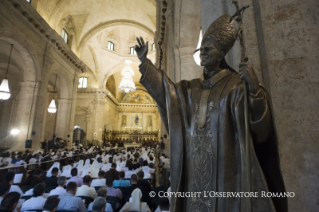 6-Viagem Apost&#xf3;lica: Celebra&#xe7;&#xe3;o das V&#xe9;speras com os Sacerdotes, Religiosos, Religiosas e Seminaristas