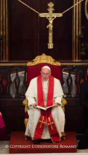 17-Viagem Apost&#xf3;lica: Celebra&#xe7;&#xe3;o das V&#xe9;speras com os Sacerdotes, Religiosos, Religiosas e Seminaristas