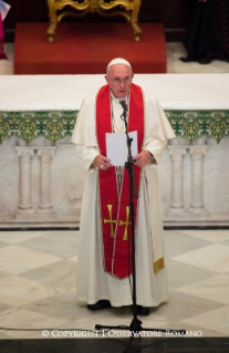 18-Viagem Apost&#xf3;lica: Celebra&#xe7;&#xe3;o das V&#xe9;speras com os Sacerdotes, Religiosos, Religiosas e Seminaristas