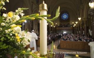 5-Voyage apostolique : Vêpres avec le clergé, les religieux et les religieuses 