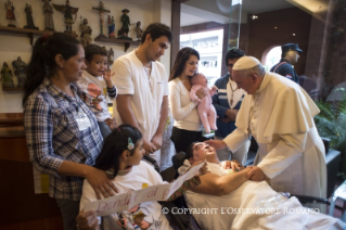 5-Viaggio Apostolico: Visita all'Ospedale Generale Pediatrico “Niños de Acosta Ñu” 