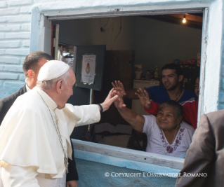 20-Viaje apostólico: Visita a la población del Ba&#xf1;ado Norte