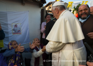 11-Apostolische Reise: Besuch der Bevölkerung von Bañado Norte 