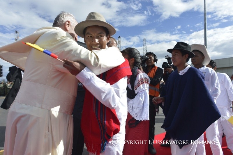 4-Apostolische Reise: Begr&uuml;&szlig;ungszeremonie
