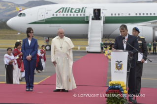 7-Viaje apostólico: Ceremonia de bienvenida