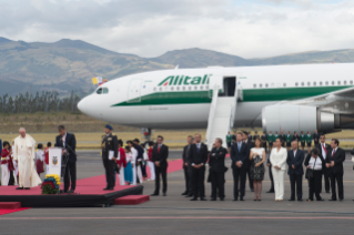 15-Viaje apostólico: Ceremonia de bienvenida