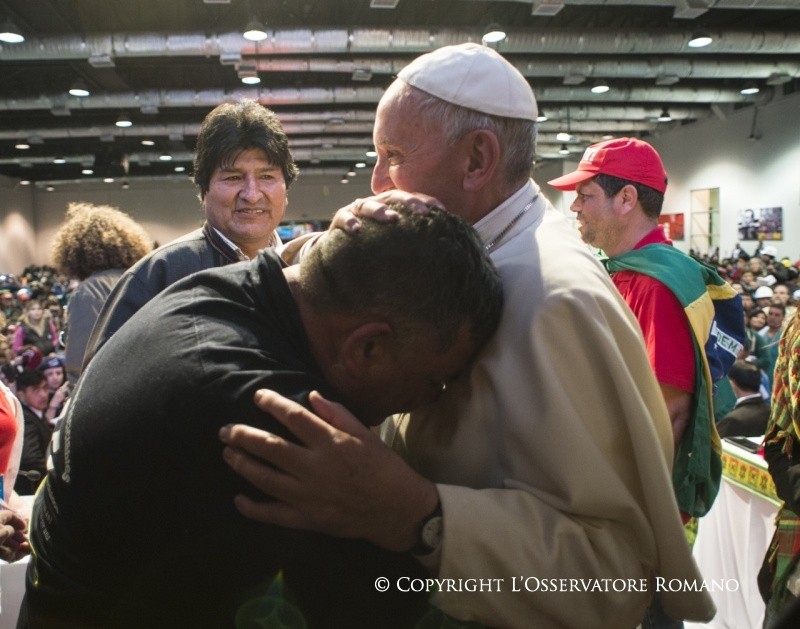 13-Voyage apostolique : Participation &agrave; la II<sup>e</sup> Rencontre mondiale des mouvements populaires 