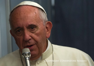 14-Apostolic Journey: In-Flight Press Conference of His Holiness Pope Francis from Paraguay to Rome 