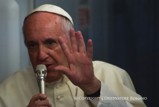 15-Apostolic Journey: In-Flight Press Conference of His Holiness Pope Francis from Paraguay to Rome 