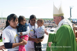 12-Voyage apostolique : Messe au Campo Grande de N&#x303;u Guaz&#xfa; 