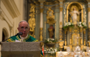 0-Viagem Apostólica: Vésperas com os Bispos, Sacerdotes, Diáconos, Religiosos, Religiosas, Seminaristas e Movimentos Católicos