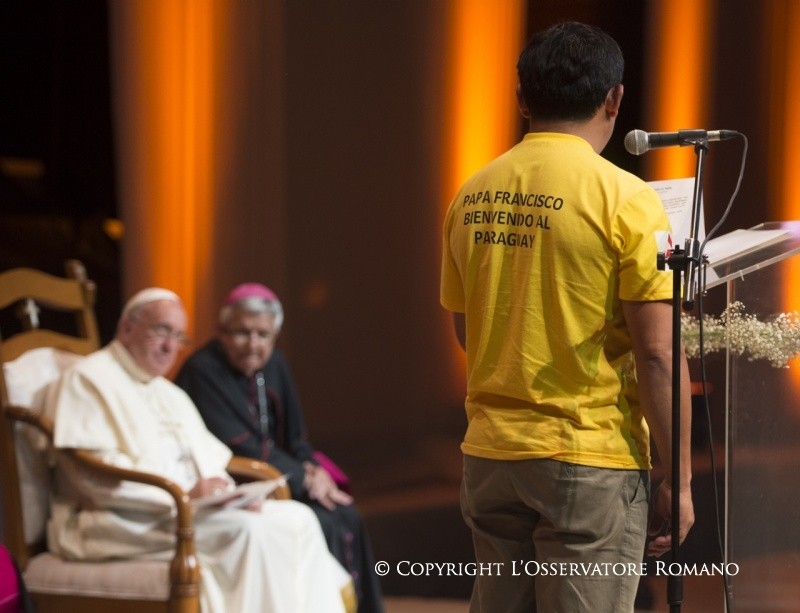 7-Viaggio Apostolico: Incontro con Rappresentanti della Societ&agrave; Civile