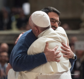 0-Begegnung mit den Repräsentanten des 5. Nationalen Kongresses der Kirche in Italien 