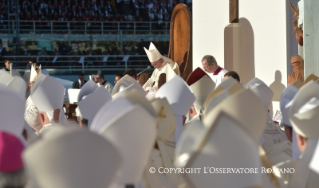 1-Visita pastoral: Santa Misa en el estadio municipal Artemio Franchi de Florencia