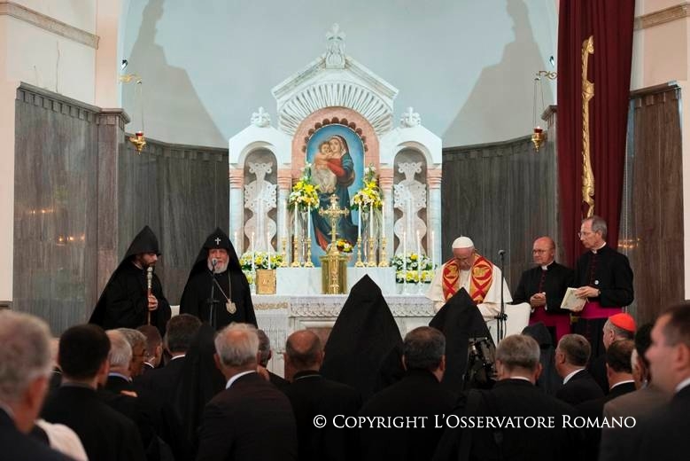 6-Viaggio Apostolico in Armenia: Visita alla Cattedrale Armeno Cattolica dei Santi Martiri a Gyumri