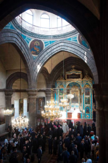 6-Viaggio Apostolico in Armenia: Visita alla Cattedrale Armeno Apostolica delle Sette Piaghe a Gyumri