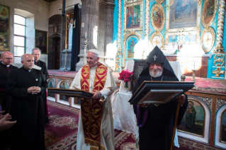 8-Viaggio Apostolico in Armenia: Visita alla Cattedrale Armeno Apostolica delle Sette Piaghe a Gyumri
