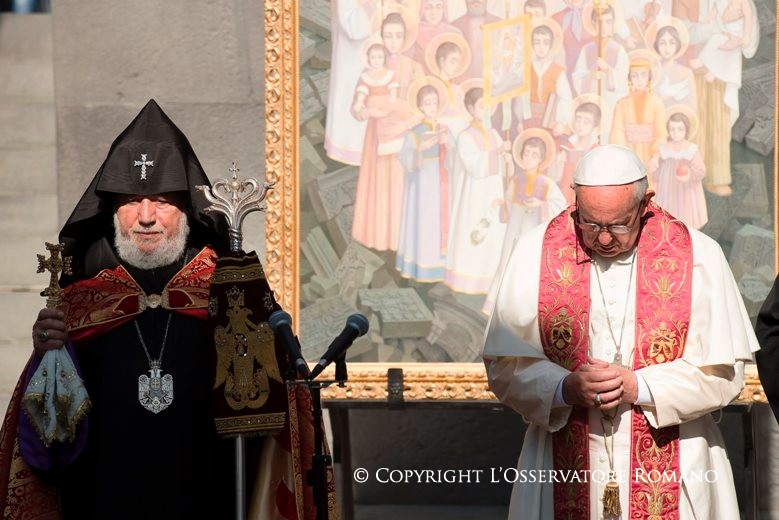 20-Apostolic Journey to Armenia: Visit to the Tzitzernakaberd Memorial Complex