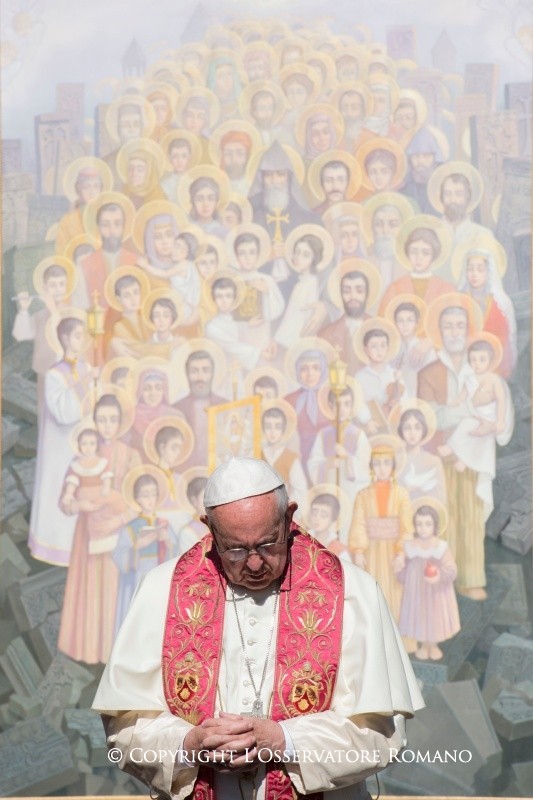 19-Apostolic Journey to Armenia: Visit to the Tzitzernakaberd Memorial Complex