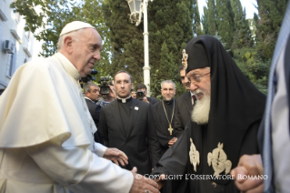 2-Apostolische Reise nach Georgien und Aserbaidschan: Begegnung mit Seiner Seligkeit Ilia II., Katholikos-Patriarch von ganz Georgien