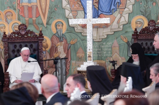 6-Apostolische Reise nach Georgien und Aserbaidschan: Begegnung mit Seiner Seligkeit Ilia II., Katholikos-Patriarch von ganz Georgien