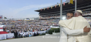 13-Apostolic Journey to Mexico: Meeting with young people in the &#x201c;Jos&#xe9; Mar&#xed;a Morelos y Pav&#xf3;n&#x201d; stadium