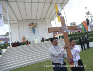 15-Voyage apostolique : Rencontre avec les jeunes au stade &#x201c;Jos&#xe9; Mar&#xed;a Morelos y Pav&#xf3;n&#x201d;