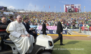 17-Voyage apostolique : Rencontre avec les jeunes au stade &#x201c;Jos&#xe9; Mar&#xed;a Morelos y Pav&#xf3;n&#x201d;