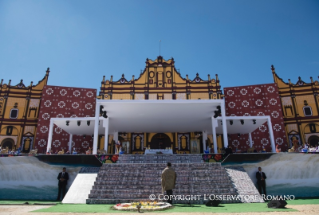 11-Viaggio Apostolico: Santa Messa con le comunità indigene del Chiapas 