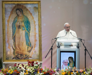 5-Apostolic Journey to Mexico: Meeting with the world of labour at the Bachilleres College in the state of Chihuahua