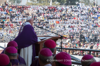3-Apostolic Journey to Mexico: Holy Mass with priests, men and women religious, consecrated people and seminarians