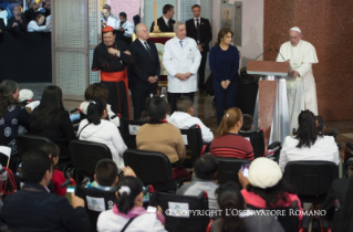 10-Viagem Apostólica: Visita ao Hospital Pediátrico "Federico Gómez"