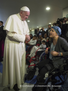 22-Apostolic Journey to Mexico: Visit to the &#x201c;Federico G&#xf3;mez&#x201d; children's hospital