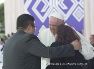 16-Apostolic Journey to Mexico: Meeting with families in the &#x201c;V&#xed;ctor Manuel Reyna&#x201d; stadium