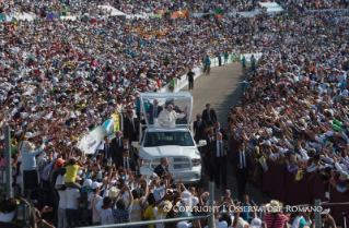 22-Apostolic Journey to Mexico: Meeting with families in the &#x201c;V&#xed;ctor Manuel Reyna&#x201d; stadium