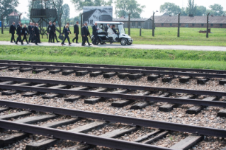 17-Voyage apostolique en Pologne : Visite au Camp de Birkenau