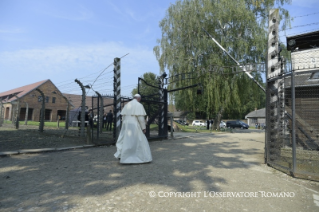 13-Voyage apostolique en Pologne : Visite &#xe0; Auschwitz