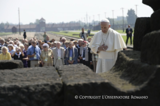 8-Voyage apostolique en Pologne : Visite au Camp de Birkenau