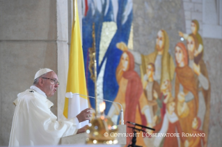 7-Apostolic Journey to Poland: Holy Mass with Priests, Men and Women Religious, Consecrated Persons and Polish Seminarians&#xa0;gathered in St John Paul II Shrine