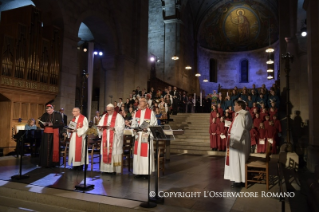 2-Apostolische Reise nach Schweden: Öumenisches Gebet in der Lutherischen Kathedrale von Lund