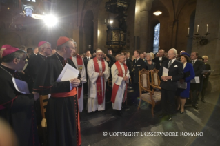 6-Apostolische Reise nach Schweden: Öumenisches Gebet in der Lutherischen Kathedrale von Lund
