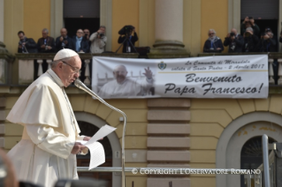 7-Pastoral Visit: Meeting with the people affected by the earthquake in Piazza Duomo