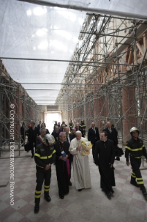 8-Pastoral Visit: Meeting with the people affected by the earthquake in Piazza Duomo