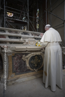 12-Pastoral Visit: Meeting with the people affected by the earthquake in Piazza Duomo