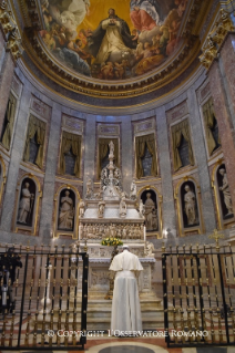 4-Visite pastorale à Bologne : Rencontre avec les prêtres, les religieux, les séminaristes du Séminaire régional et les diacres permanents