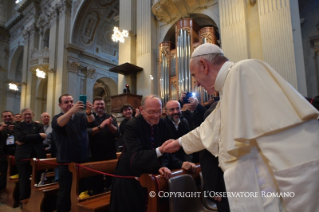 16-Visita Pastorale a Bologna: Incontro con i Sacerdoti, i Religiosi, i Seminaristi del Seminario Regionale e i Diaconi Permanenti