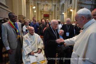 13-Visita Pastorale a Bologna: Incontro con i Sacerdoti, i Religiosi, i Seminaristi del Seminario Regionale e i Diaconi Permanenti