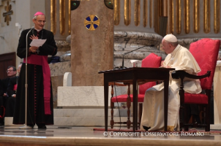 17-Visita Pastorale a Bologna: Incontro con i Sacerdoti, i Religiosi, i Seminaristi del Seminario Regionale e i Diaconi Permanenti