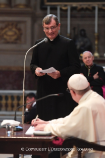 14-Visita Pastoral a Bolonha: Encontro com os Sacerdotes, Religiosos, Seminaristas e Diáconos Permanentes