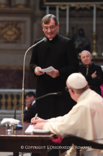 14-Visita Pastorale a Bologna: Incontro con i Sacerdoti, i Religiosi, i Seminaristi del Seminario Regionale e i Diaconi Permanenti